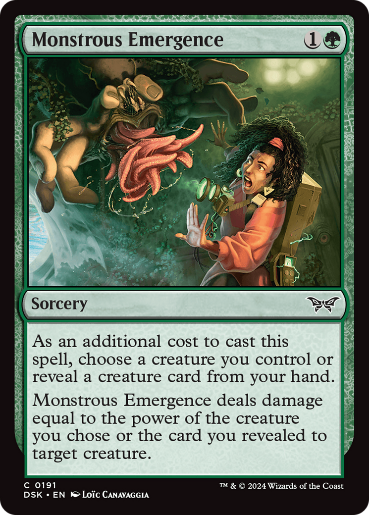 Monstrous Emergence Card Image