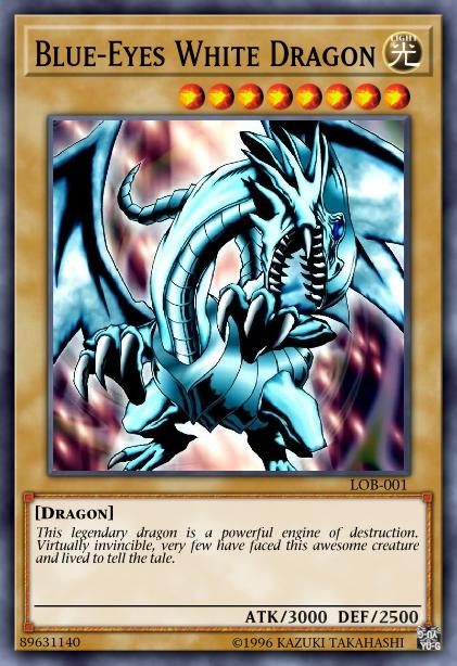 Blue-Eyes White Dragon Yu-Gi-Oh Card, Art 2