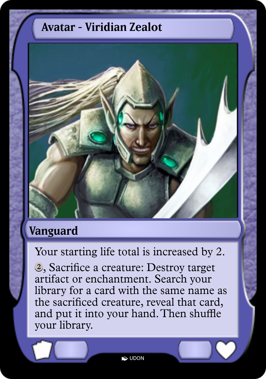 Viridian Zealot Avatar Card Image