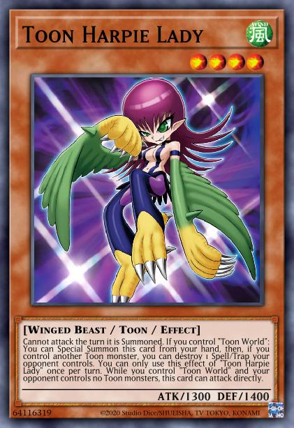 Toon Harpie Lady Card Image