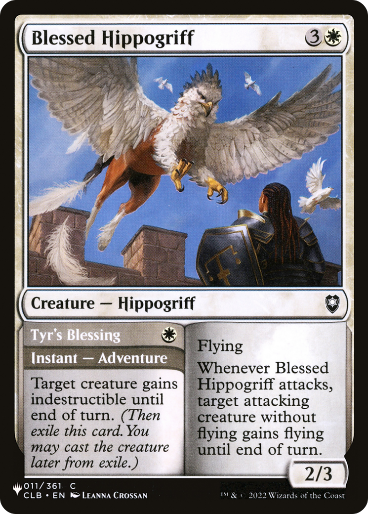 Blessed Hippogriff // Tyr's Blessing Card Image