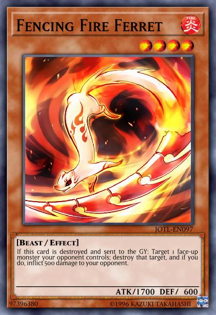 Fencing Fire Ferret Card Image