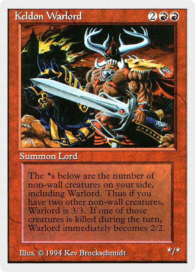 Keldon Warlord Card Image