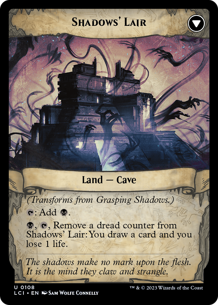 Grasping Shadows // Shadows' Lair Card Image