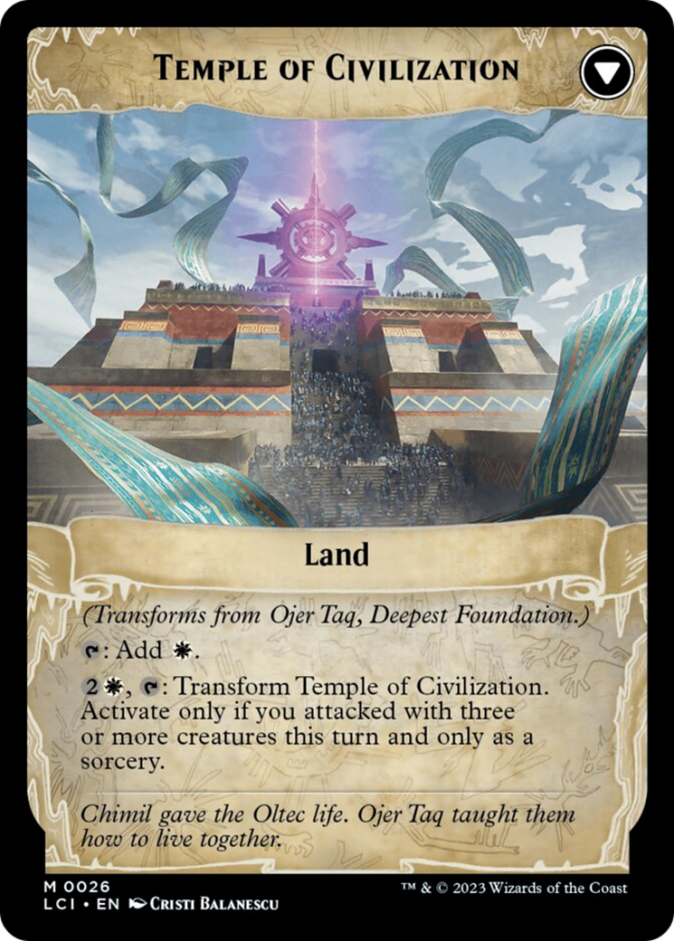 Ojer Taq, Deepest Foundation // Temple of Civilization Card Image