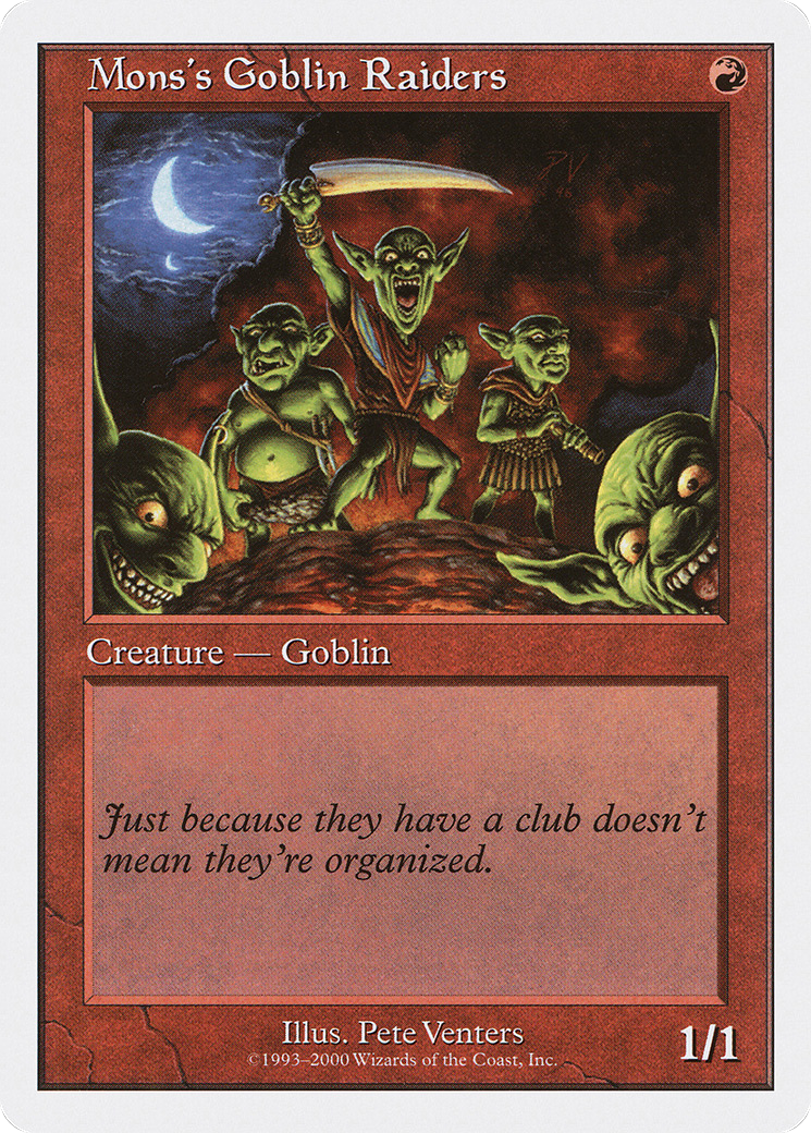 Mons's Goblin Raiders Card Image