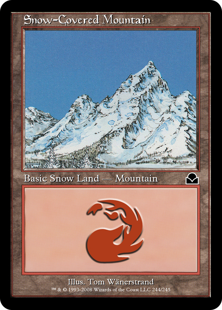 Snow-Covered Mountain Card Image