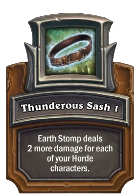 Thunderous Sash 1 Card Image