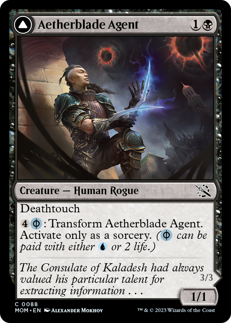 Aetherblade Agent // Gitaxian Mindstinger Card Image