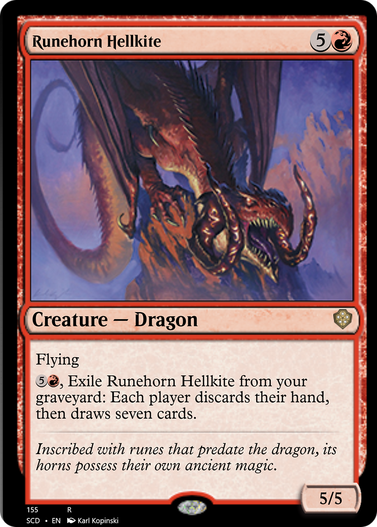 Runehorn Hellkite Card Image