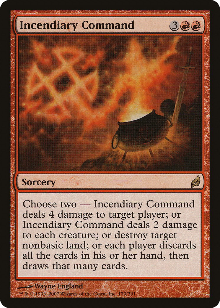 Incendiary Command Card Image