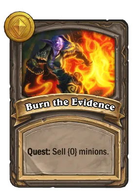 Burn the Evidence Card Image