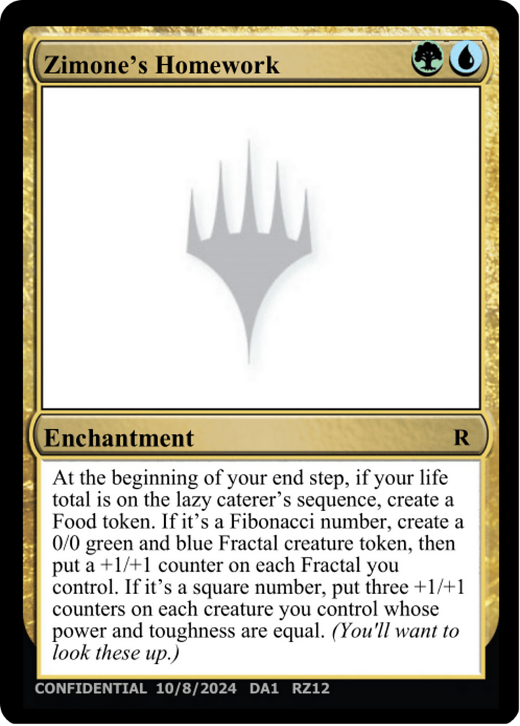 Zimone's Homework Card Image