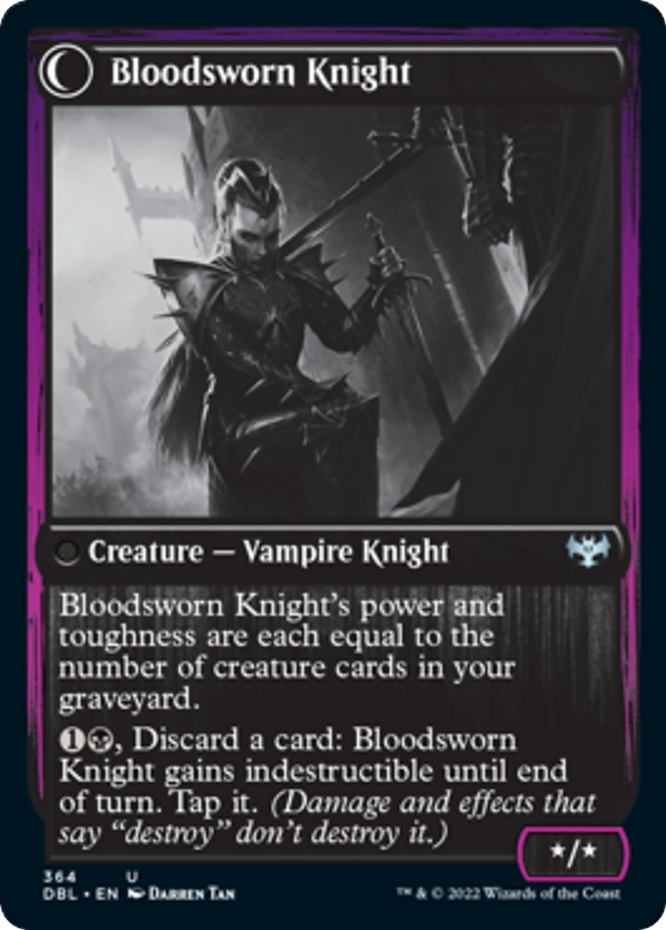 Bloodsworn Squire // Bloodsworn Knight Card Image