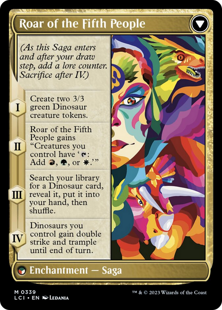 Huatli, Poet of Unity // Roar of the Fifth People Card Image