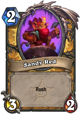 Sandy Red Card Image