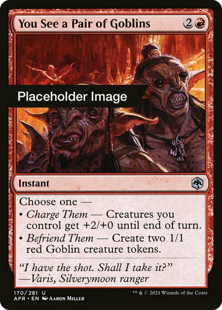 You See a Pair of Goblins Card Image