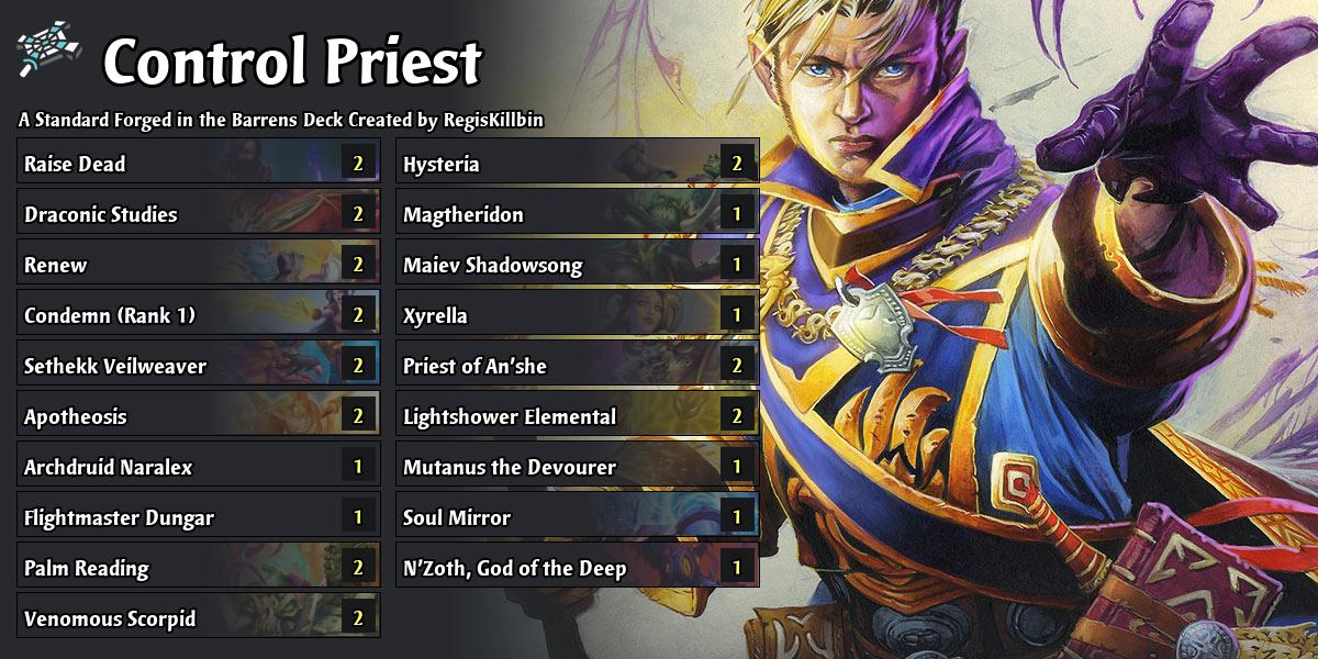 Dungar Dormant Priest in the Barrens Hearthstone Decks Out