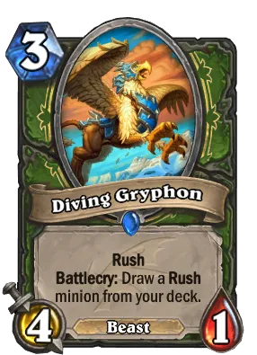 Diving Gryphon Card Image