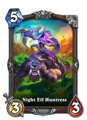Night Elf Huntress Signature Card Image