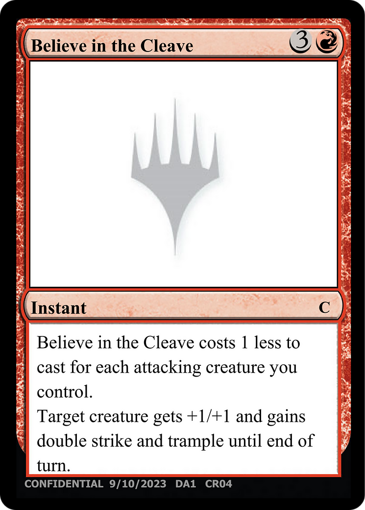 Believe in the Cleave Card Image