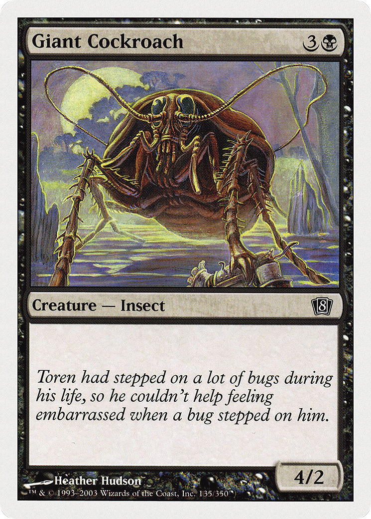 Giant Cockroach Card Image