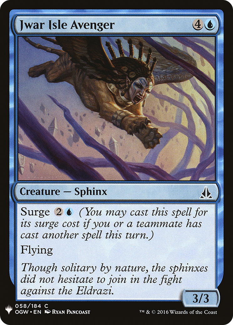 Jwar Isle Avenger Card Image