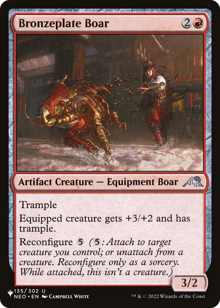 Bronzeplate Boar Card Image