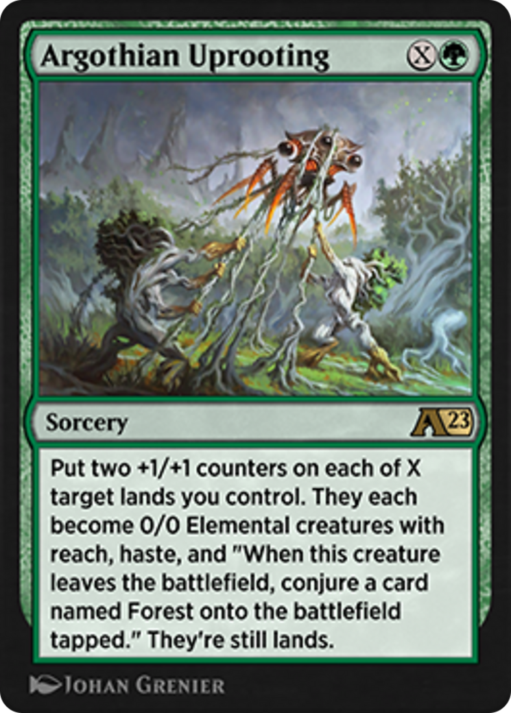 Argothian Uprooting Card Image