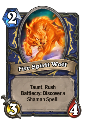 Fire Spirit Wolf Card Image