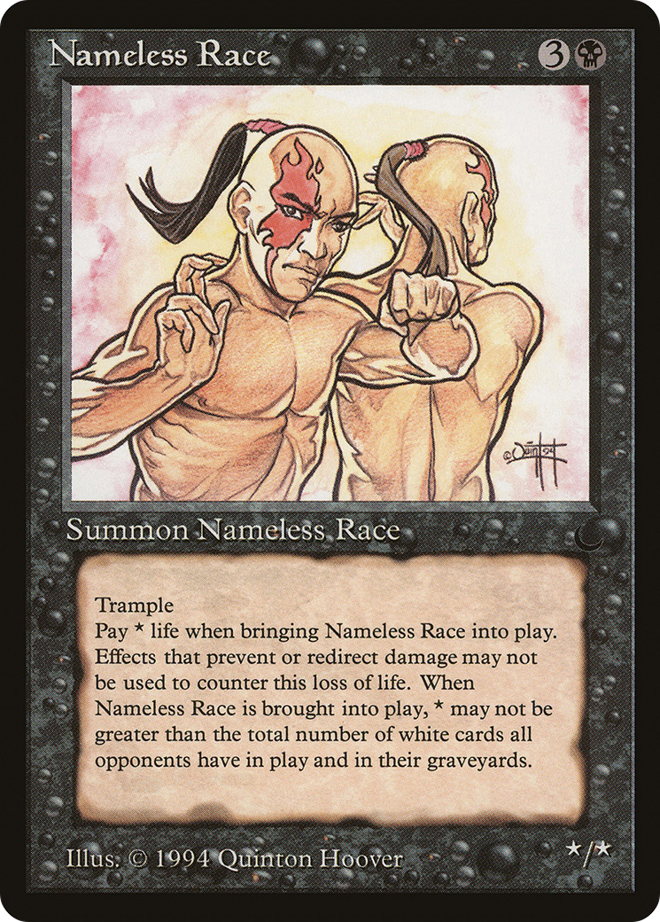 Nameless Race Card Image