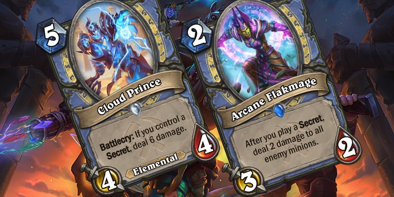 Uldum Mage Card Reveals - Cloud Prince & Arcane Flakmage