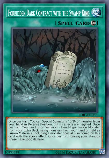 Forbidden Dark Contract with the Swamp King Card Image