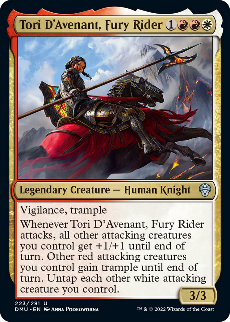 Tori D'Avenant, Fury Rider Card Image