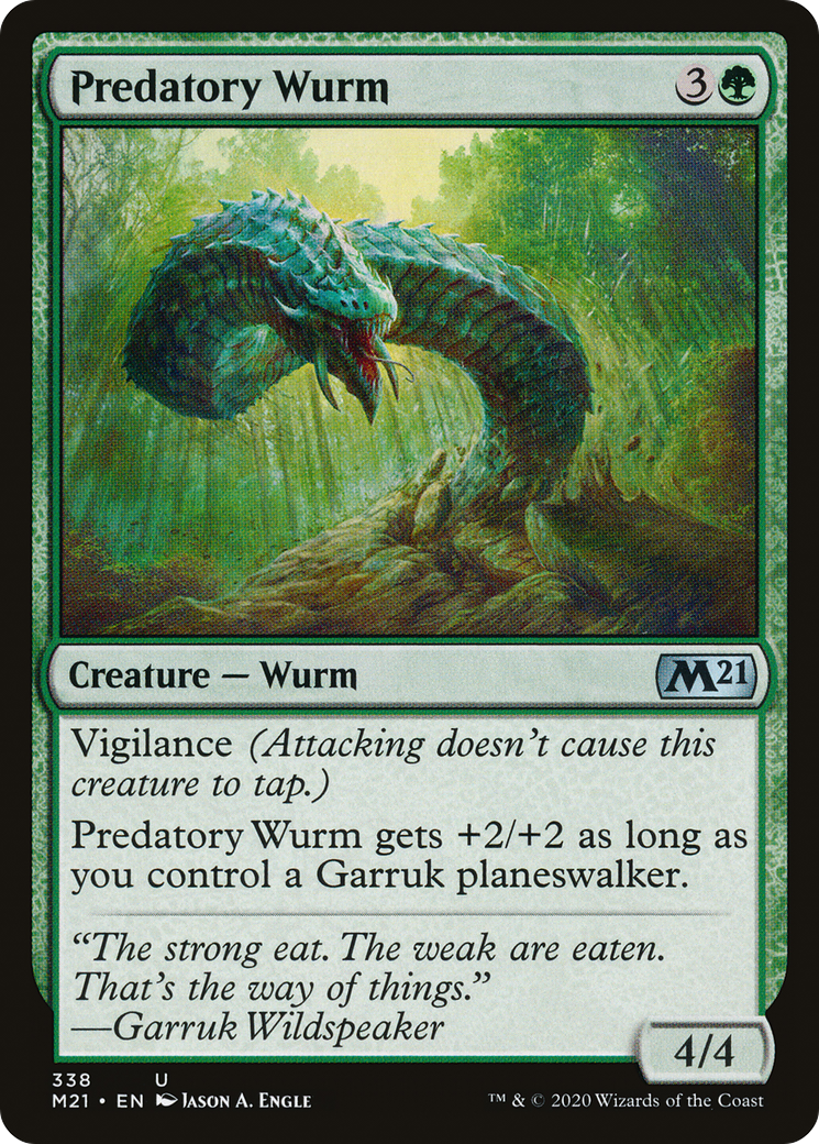 Predatory Wurm Card Image