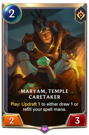 Maryam, Temple Caretaker Card Image