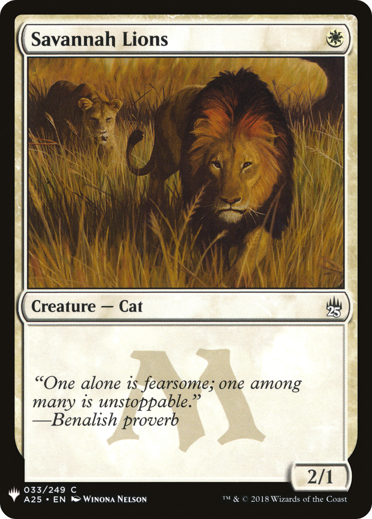 Savannah Lions Card Image
