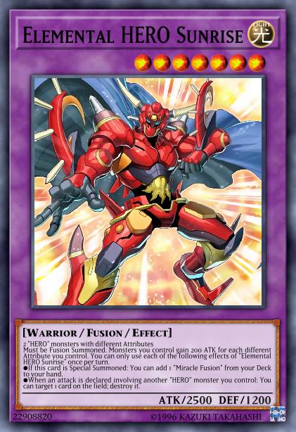 Elemental HERO Sunrise Card Image