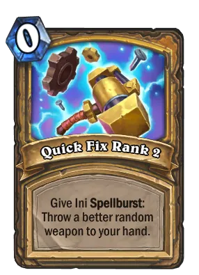 Quick Fix Rank 2 Card Image