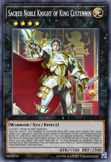 Sacred Noble Knight of King Custennin Card Image