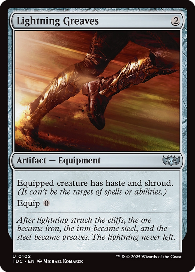 Lightning Greaves Card Image