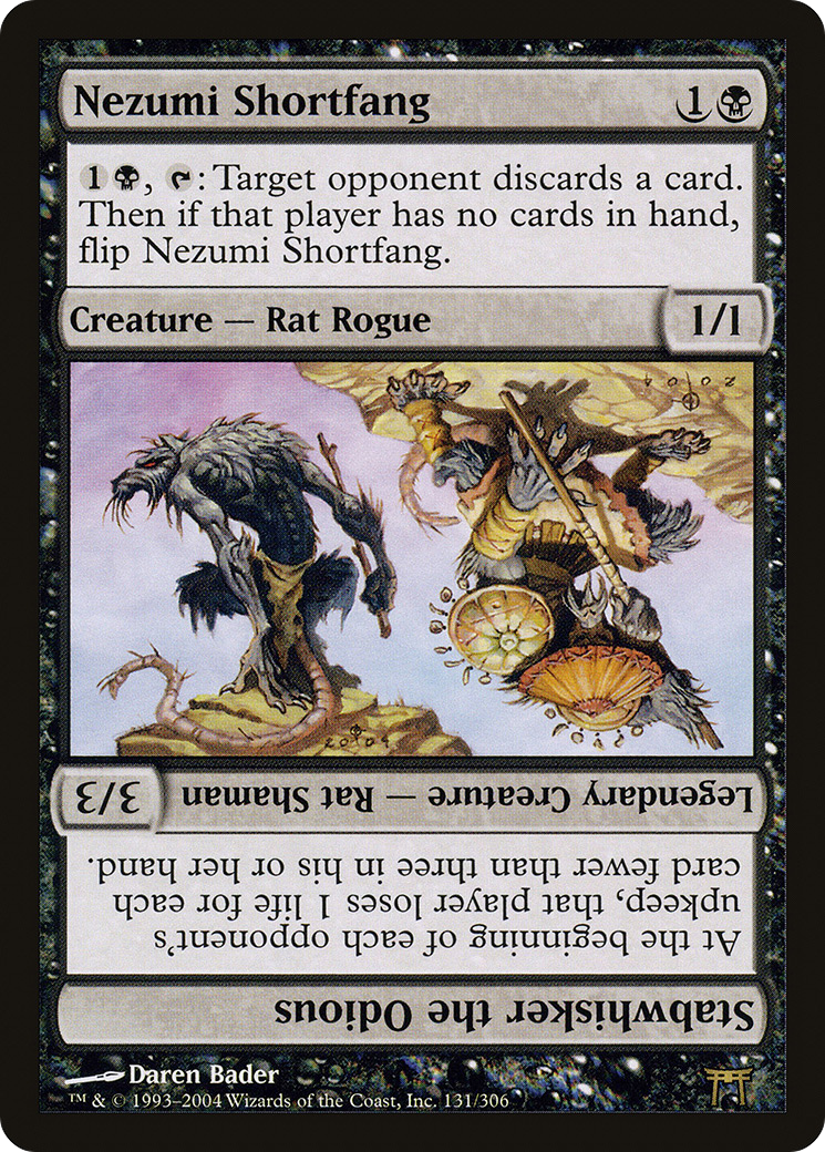 Nezumi Shortfang // Stabwhisker the Odious Card Image