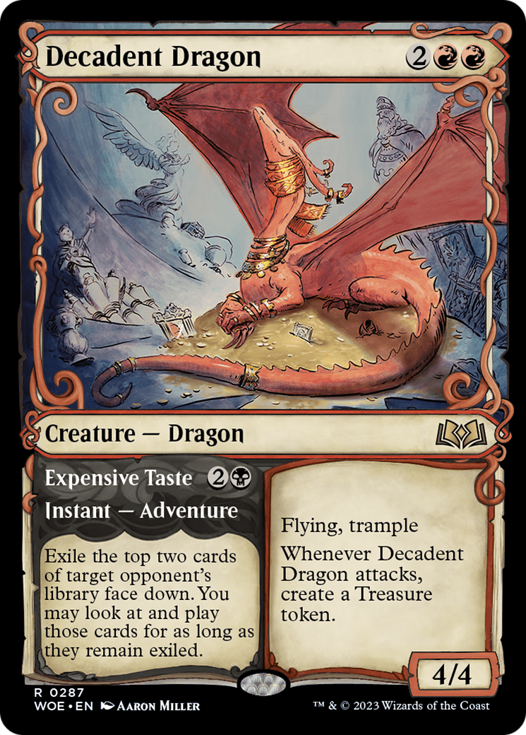 Decadent Dragon // Expensive Taste Card Image