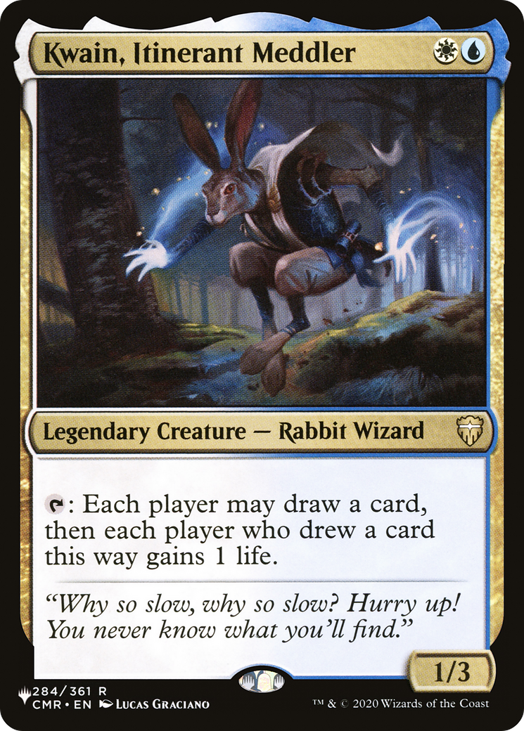 Kwain, Itinerant Meddler Card Image