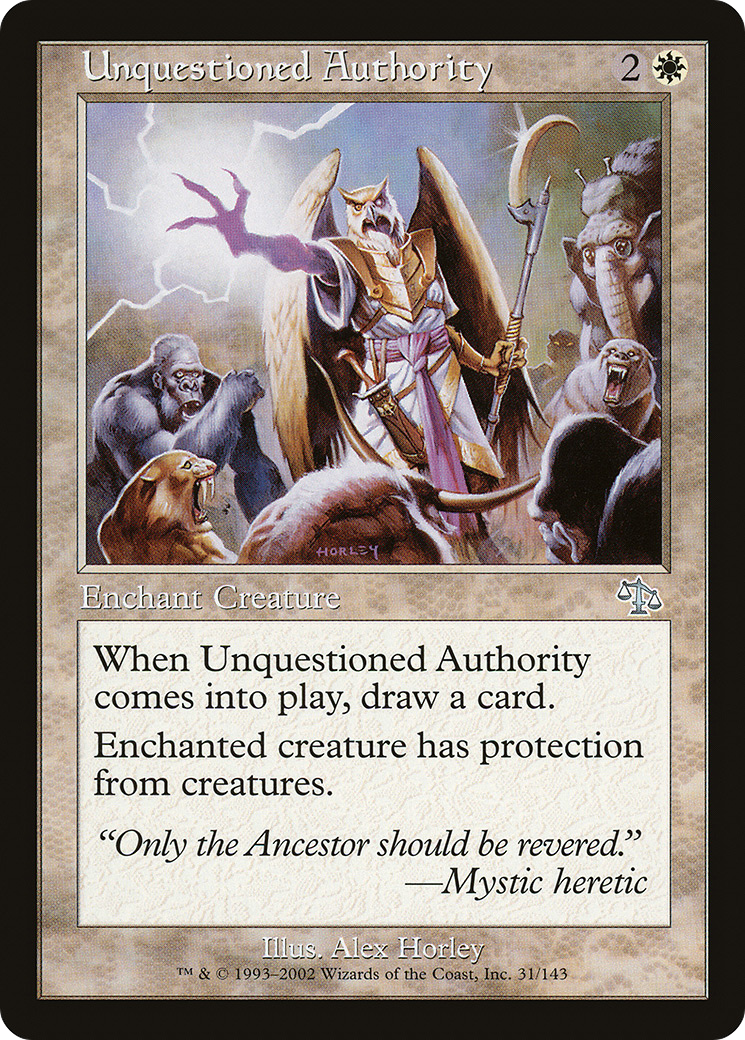 Unquestioned Authority Card Image