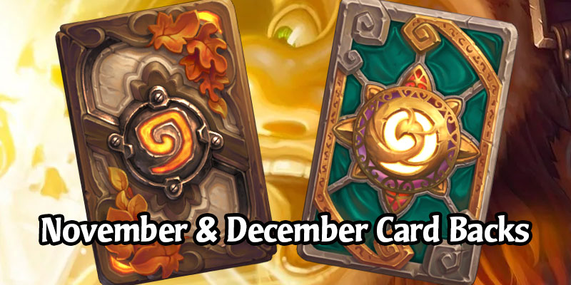 November and December Card Backs Revealed - Autumn Leaf & Valorous Virtue (Plus Some Speculation)