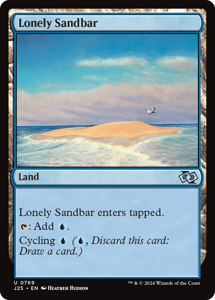 Lonely Sandbar Card Image