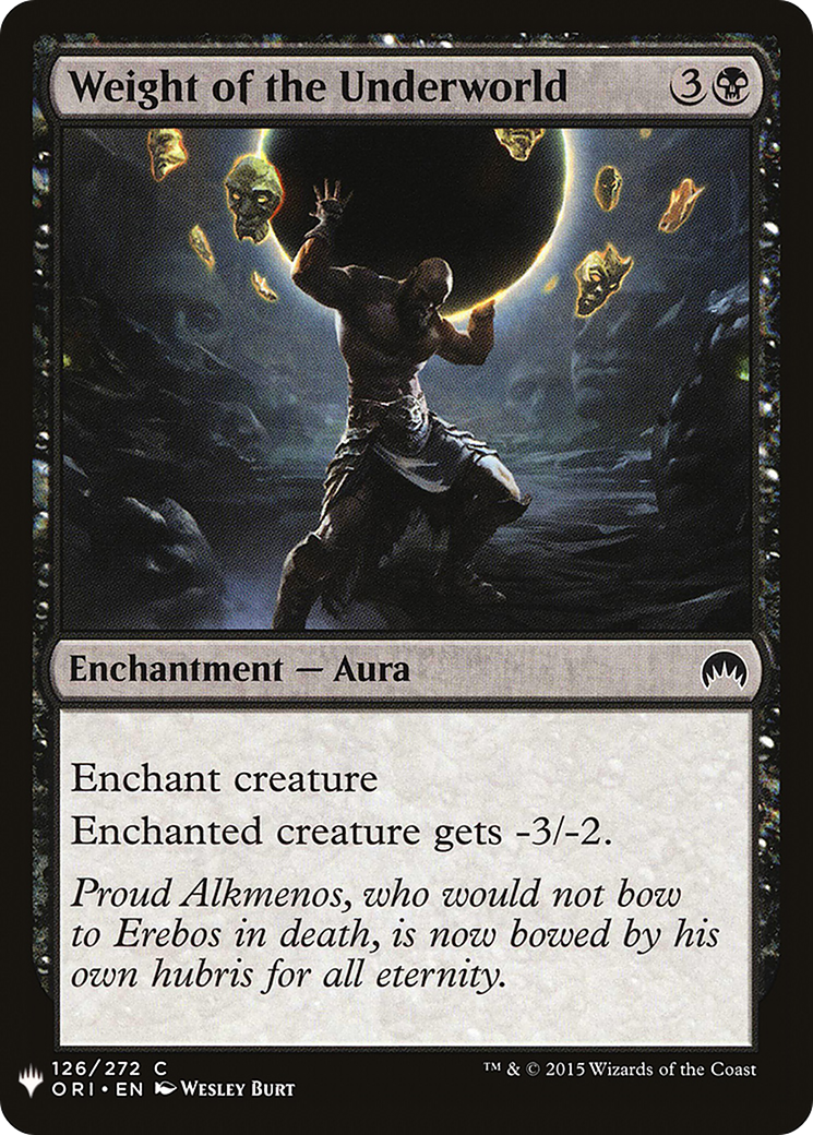 Weight of the Underworld Card Image