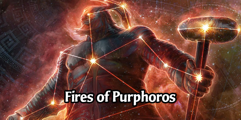 The Festival of the Gods Event Series Begins with The Fires of Purphoros - Standard Artisan Format with 3 Card Styles
