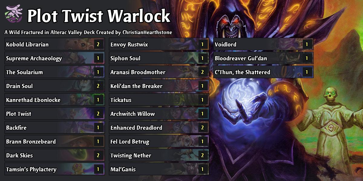 Plot Twist Quest C'Thun Control WARLOCK IS BEST!